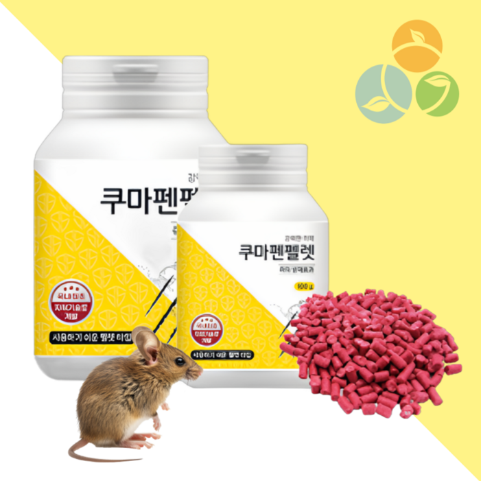 사용하기 쉬운 쿠마펜펠렛 500g 쥐약   살서제 쥐트랩 쥐덫 독먹이제 쥐유인제