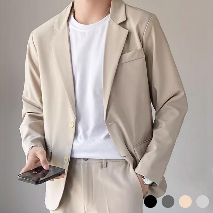 Titikong 남성 자켓 데일리 빅사이즈 정장 사계절 경량캐주얼 수트