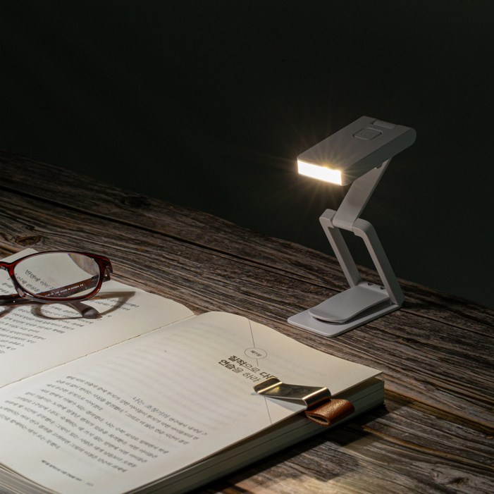 엠제이 독서등 북라이트 북마커 LED 조명 집게