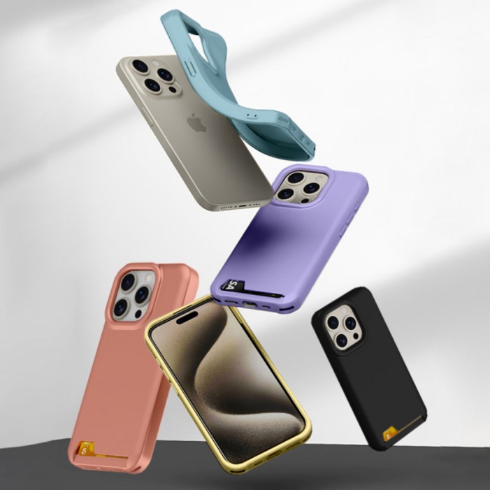 저스트포유 스키니 레인보우 카드 젤리 케이스