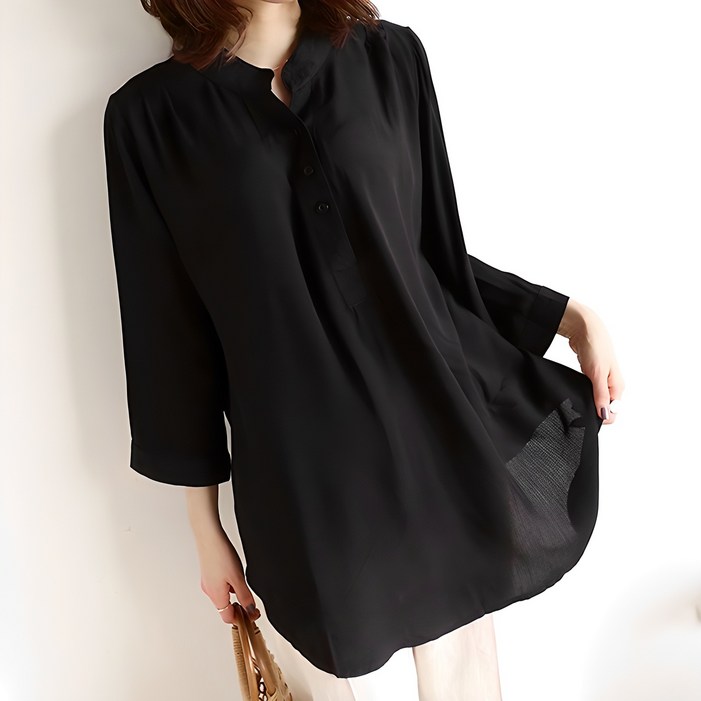 JLOG 봄가을 차이나 카라 블라우스 셔츠 마엘차이나BL