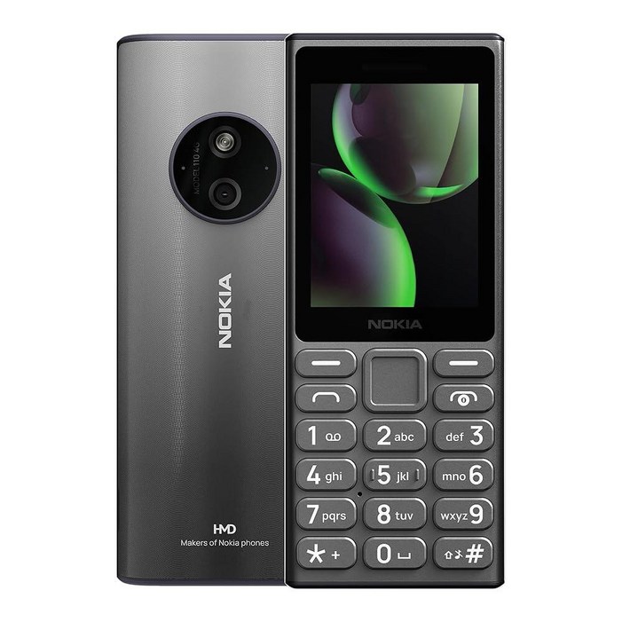 Nokia 110 4G 2024  듀얼 SIM  GSM 언락 휴대폰  볼트  티타늄  국제 버전  ATT크리켓버라이존 호환 불가
