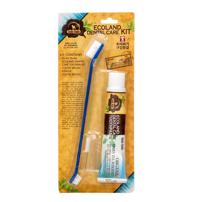 부들부들 에코랜드 반려동물 치약칫솔세트
