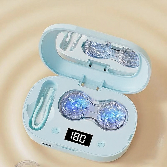 HULULU 무선 UV 살균 듀얼 초음파 렌즈 세척기