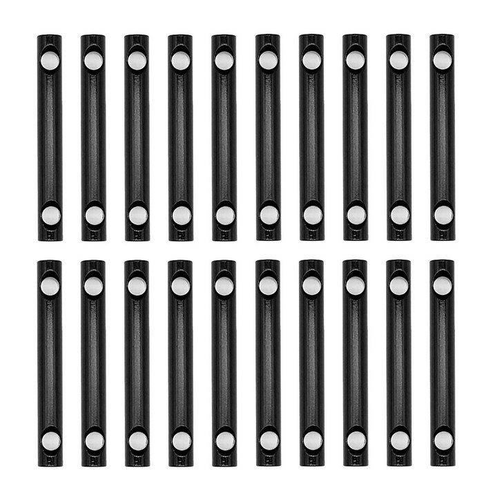 막대 스토퍼 캠핑용 막대 알루미늄, 블랙20p