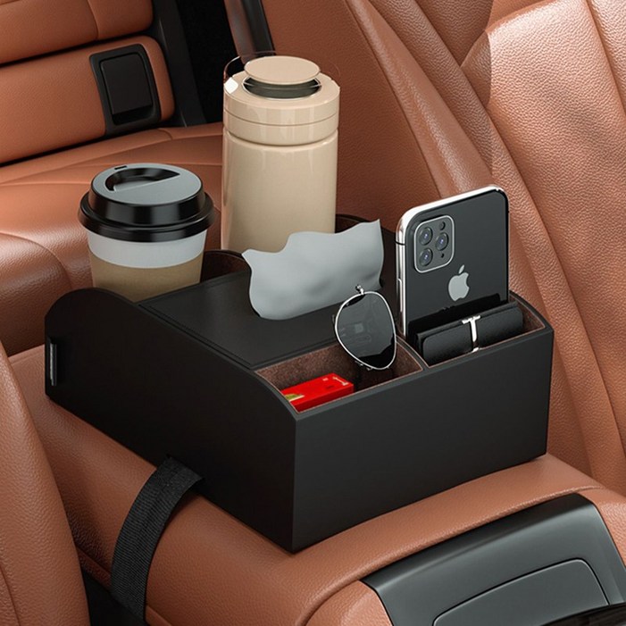 자동차 컵홀더 콘솔박스용 자동차 시트수납함 다용도 휴지 차량용컵홀더 CWH04