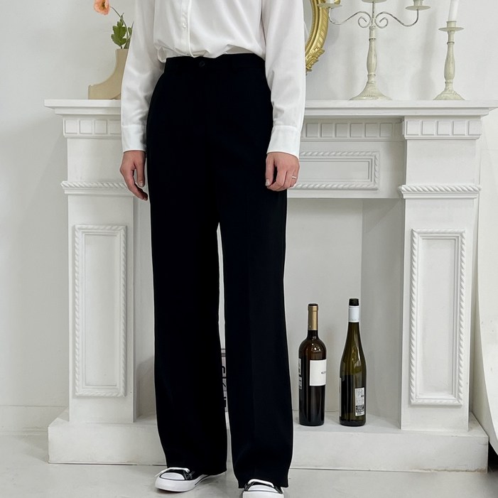 국산 3단 기장 여성 슬랙스 바지 와이드 팬츠 키큰녀 키작녀 바지