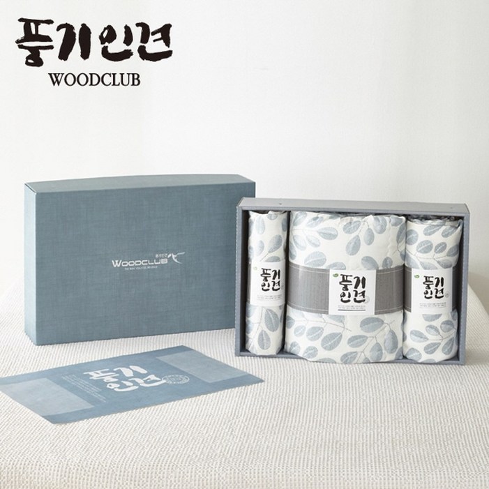열대야대비 우드클럽 풍기인견 이불세트 곁이불, 침대패드, 베개커버  퀸사이즈 이상 베개커버 1장 추가