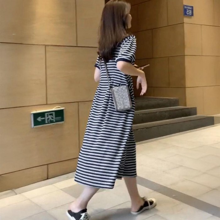 오비안 빅사이즈 편안한 심플 여성 롱 원피스