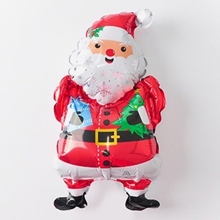 소형 크리스마스 홈 파티 용품 산타 캐릭터 헬륨 가스 풍선 가랜드