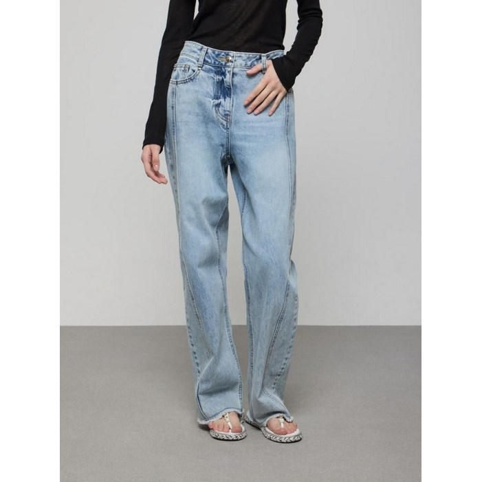 듀엘 테이퍼드 아이스 데님 팬츠 (D252PSA437) 233233