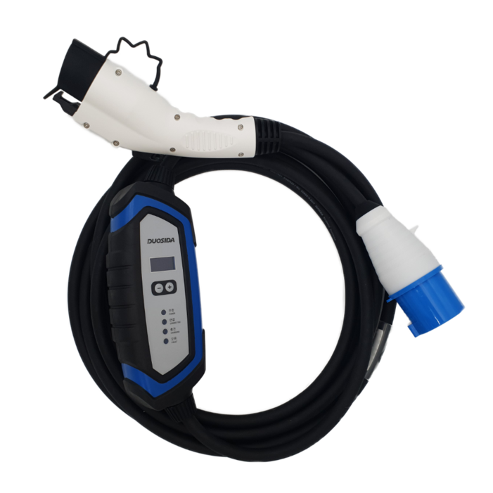 전기차 비공용 완속 충전기 7kW 32A DUOSIDA 듀오시다산업용 소켓 3핀 포함, 1개, 10m