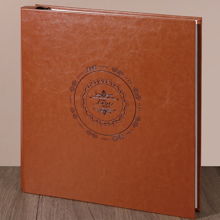 메모리그램 3x5 500장 대용량 포켓 가죽 사진앨범 포토앨범, 브라운