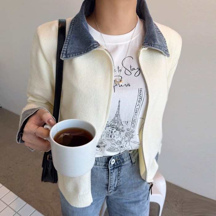 미아마스빈_줄리엔 집업 가디건