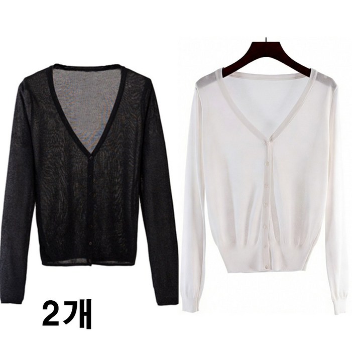 차쿠 11 여성 봄 여름 통풍 니트 가디건 자외선 차단 간절기 가디건 중년 빅사이즈 래쉬가드