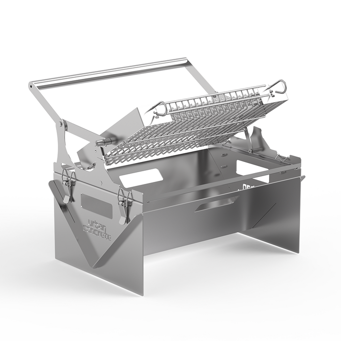 어반콘크리트 캠핑 원터치 그릴 바비큐, 회전 그릴 2종 세트, 1개