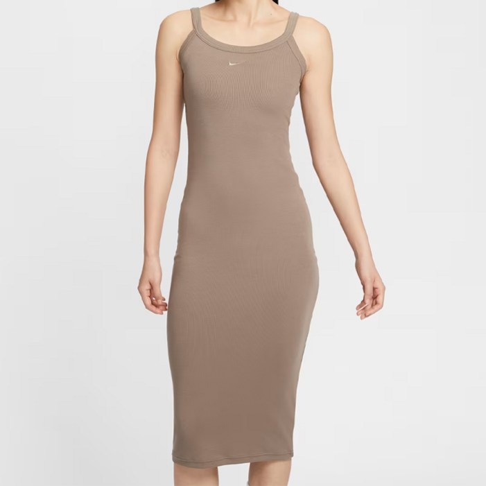 국내매장판나이키 칠 니트 골지 탱크 드레스 HJ0711233 밍크 브라운 여성원피스 여성운동복