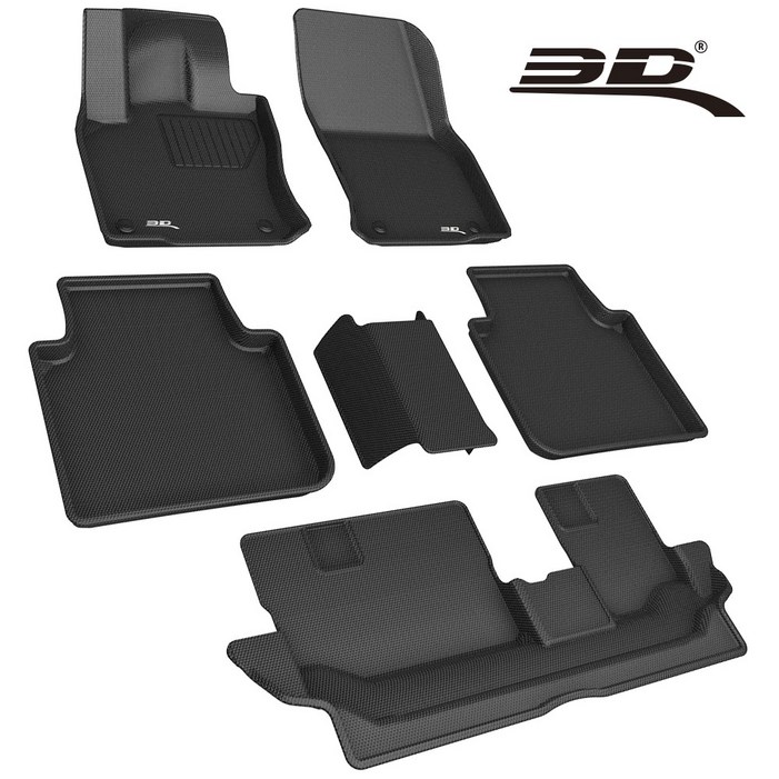 3D 카구 카매트 폭스바겐 티구안 7인승 롱바디 17년현재 TPE 차량용 바닥매트