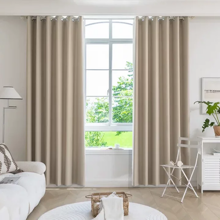 SO SUNNING 3중직 사계절 단열 아일렛 암막커튼 2개입