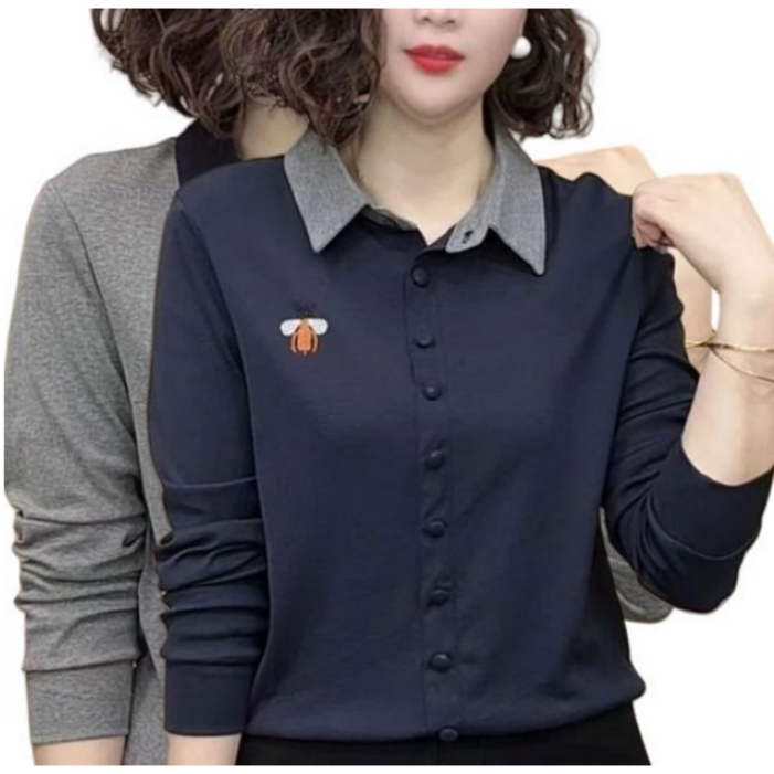 11 중년여성 엄마 티셔츠 긴팔티 블라우스 맨투맨 티 데일리 캐주얼 RHG7585 32