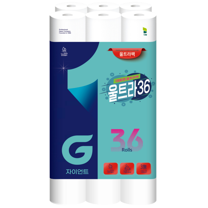 자이언트 울트라 36 대용량 화장지 자이언트 울트라 36 대용량 화장지