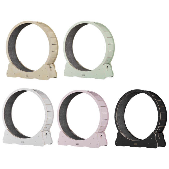 멍냥타임 파스텔 우드 캣휠 고양이 가성비 러닝머신 캣워커 저소음 무소음 무진동 내부지름 80cm 100cm, 우드캣휠우드S, 1개