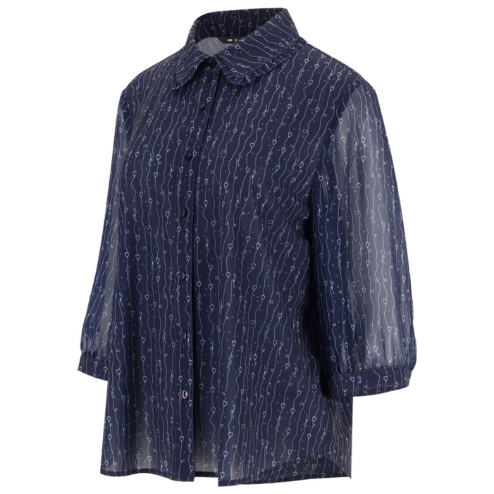 피에이티 레터링 프린트 티 블라우스 1L42503