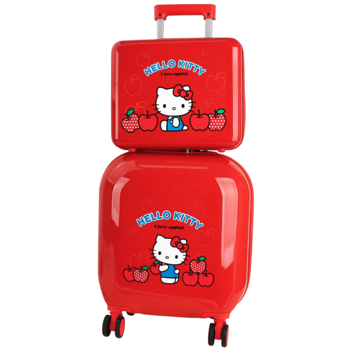 헬로키티 홀리데이 에디션 18인치 캐리어  16인치 레디백 세트 투명 방수 커버 증정