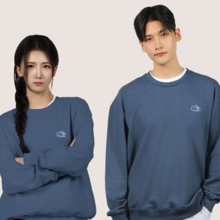 마이폴 유니크 오버핏 맨투맨 빅사이즈 커플