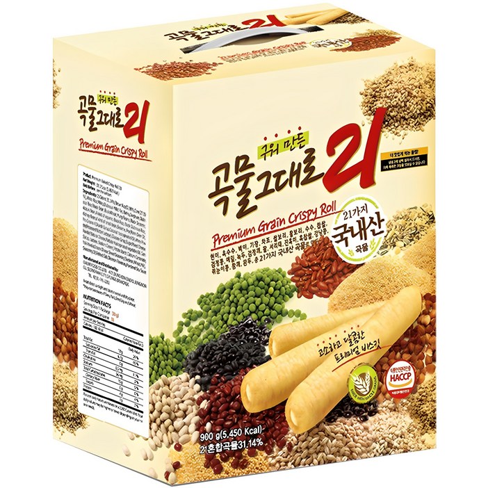 곡물그대로21 크리스피롤, 900g, 1개 곡물그대로21 크리스피롤, 900g, 1개