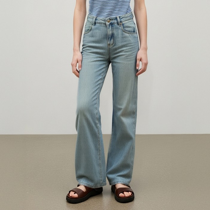 쥬시쥬디 여성용 슬럽테이퍼드핏 데님팬츠 JYDP325L