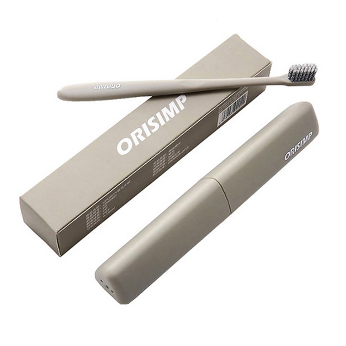 디엠코퍼레이션 알럽홈 심플 컬러 칫솔  케이스 그레이브라운