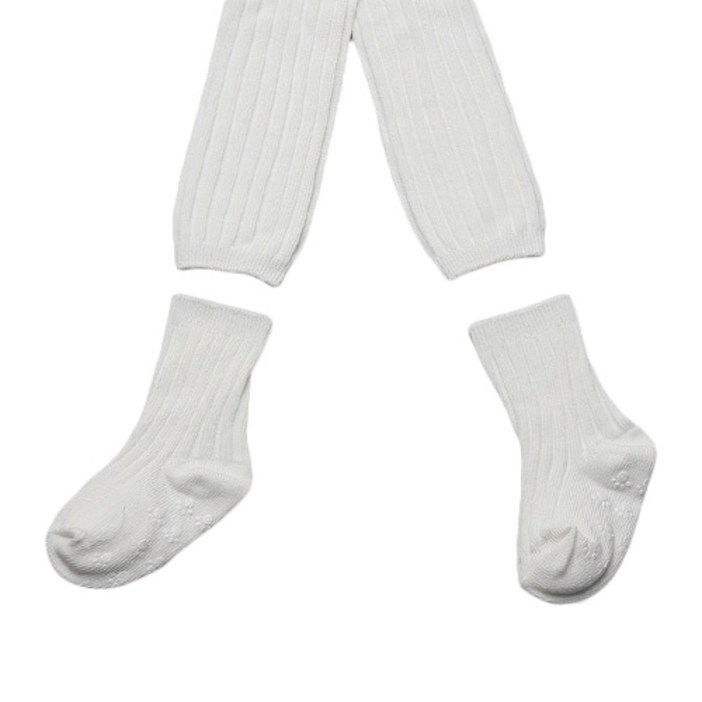 위삭스앤파파맘 아동용 무발 도톰 골지 타이즈  양말 세트