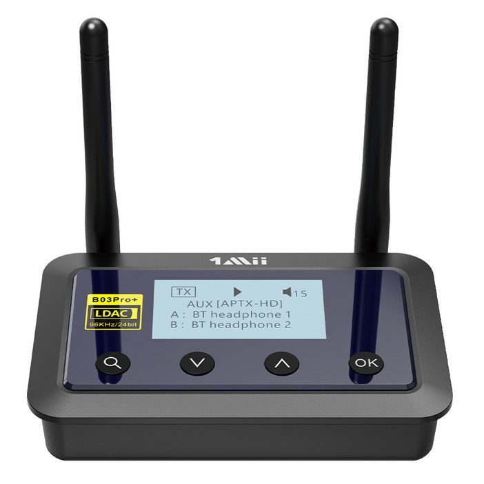 원미 1Mii LCD 장거리 블루투스 오디오 송수신기 DAC 허브, B03Pro