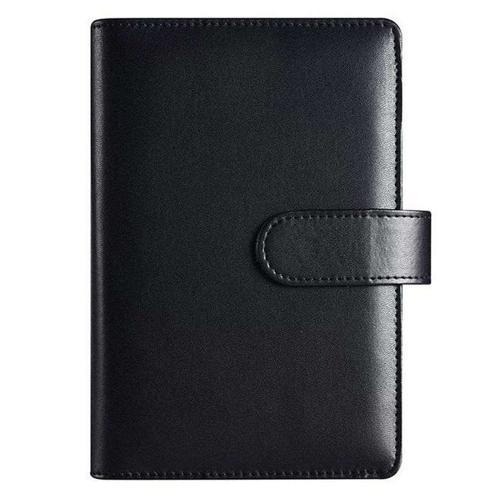 마다꾸미 현금 챌린지 A6 다이어리 바인더 6공, 블랙, 1개