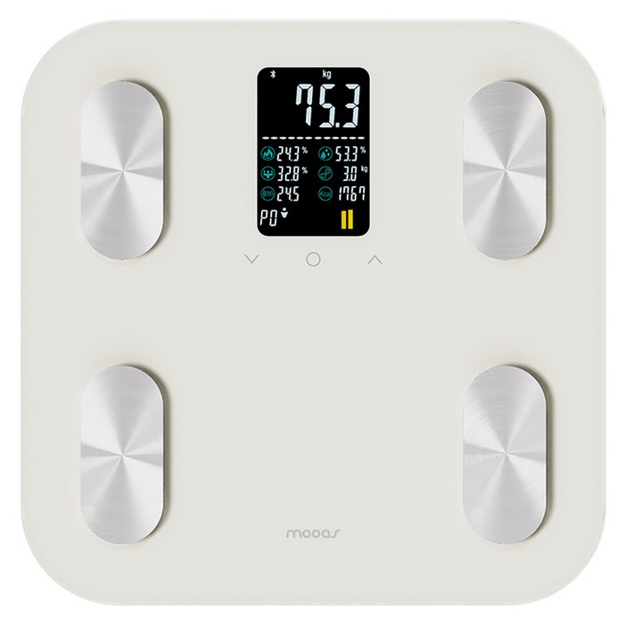 무아스 스마트 헬스케어 LCD 체지방 체중계 베이직