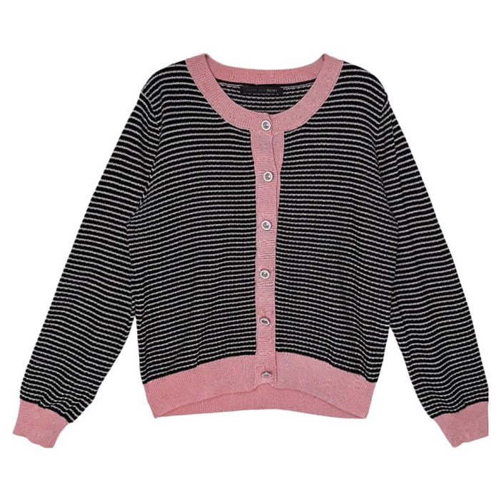 올리브데올리브 여성용 스트라이프 배색 가디건