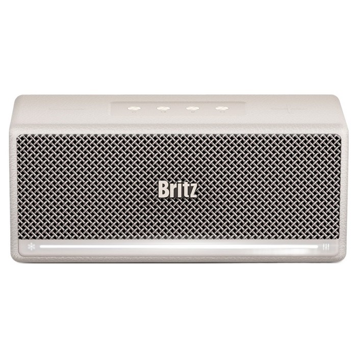 브리츠 플러스 블루투스 스피커, BZGBUTTON, 베이지