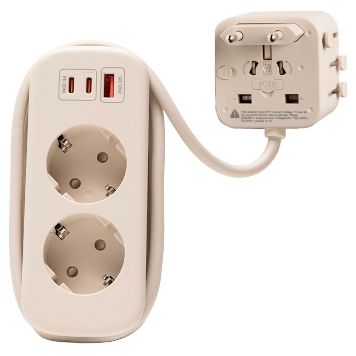 오아 포켓탭 5in1 해외 여행용 멀티 220v 어댑터 돼지코 멀티탭 110v 플러그