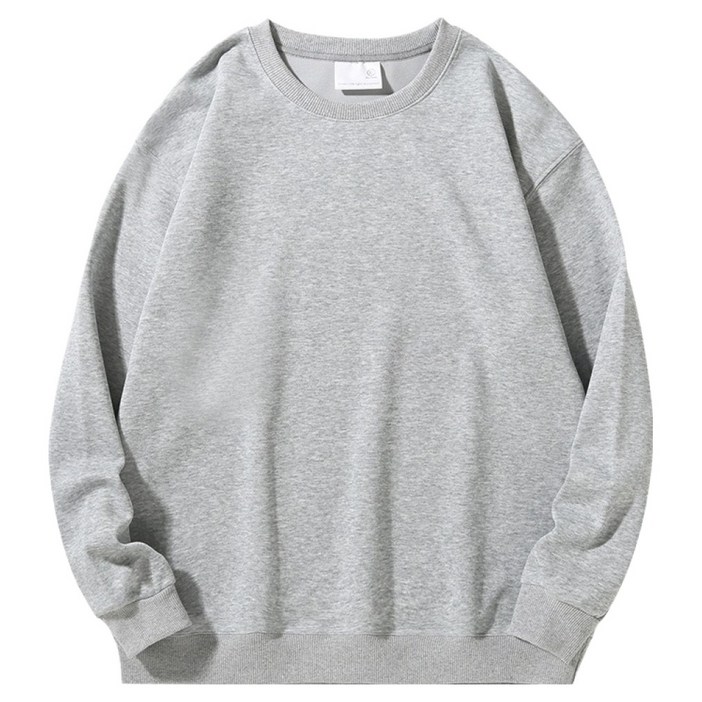 언헤브 남녀공용 심플 데일리 맨투맨