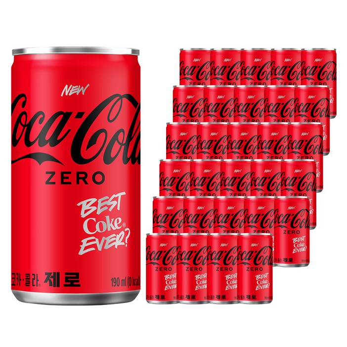 코카콜라 제로, 190ml, 30개