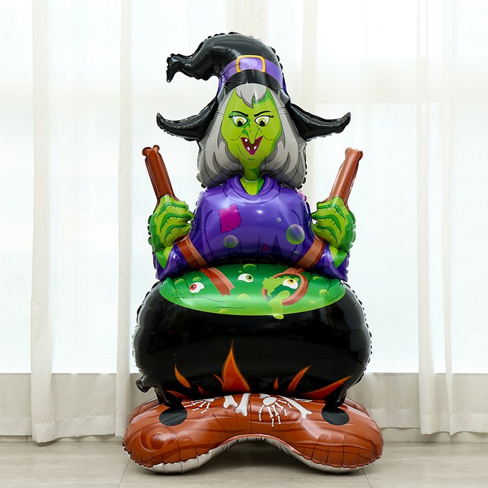 피앤비유니티 할로윈 초대형 스탠딩 풍선 마녀요리사