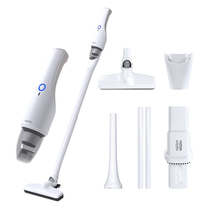 바우아토 핸딕스 프로제트 DC 모터 다용도 미니 무선 핸디 청소기, 화이트, DB0702