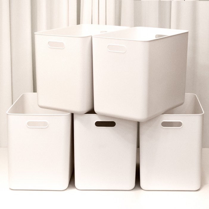 아임홈리빙 지니 팬트리 바스켓, 화이트, 5개