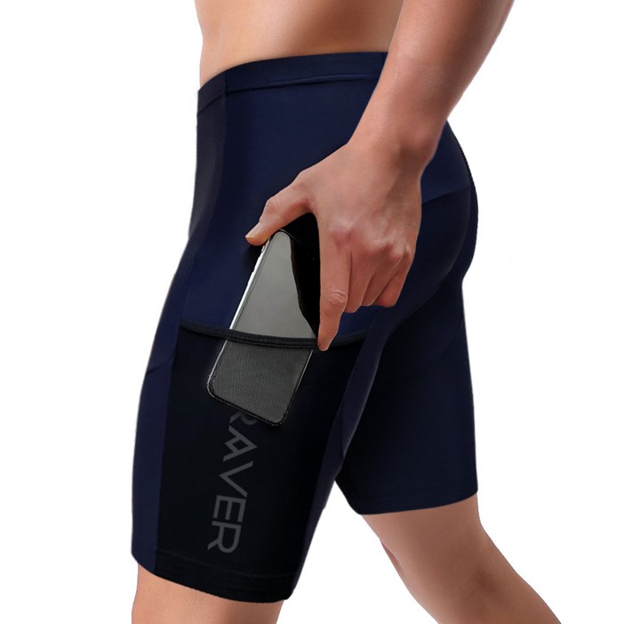 RAVER 애슬론 포켓 젤패드 5부 자전거 반바지