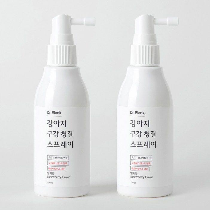 닥터블랭크 강아지 입냄새제거 구강청결 스프레이 딸기향