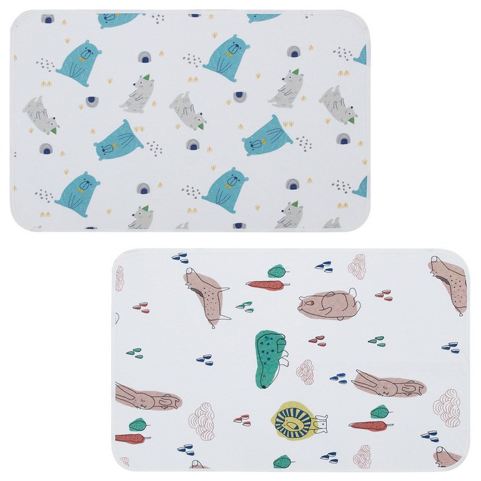 예꼬맘 아기 방수 패드, 랜덤발송, 2개