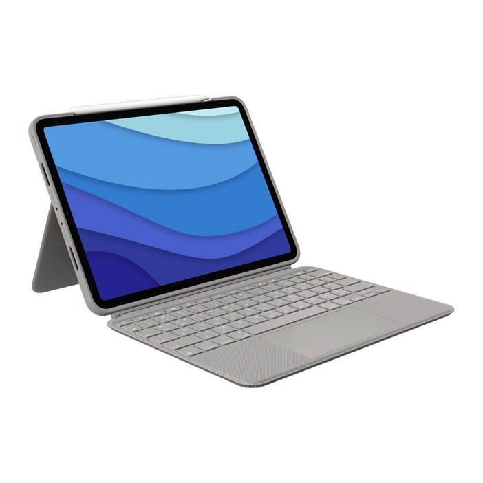로지텍 iPad pro 11 1  2  3세대 Combo Touch 백라이트 키보드 태블릿 케이스