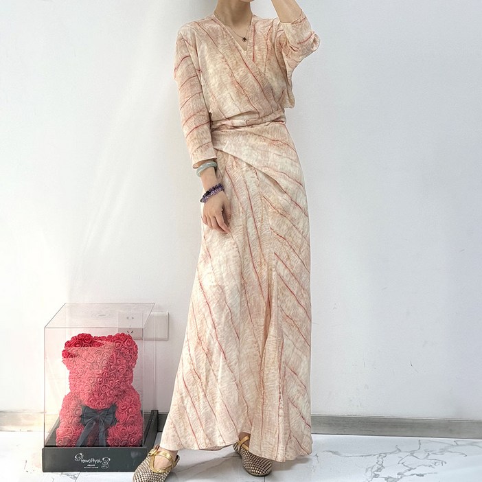 비비에모 로엘리아 롱 랩 유니크 원피스 11450