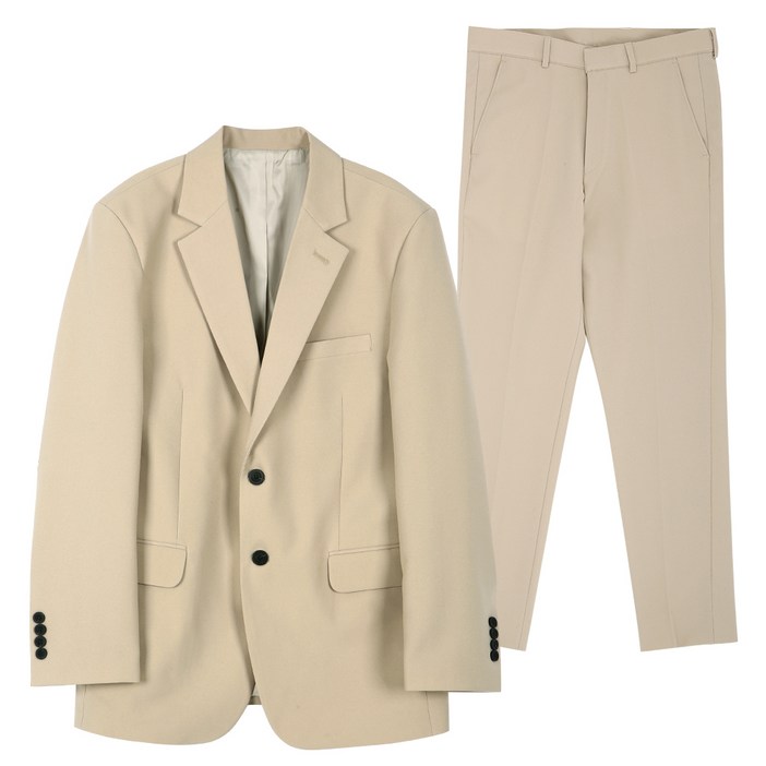 빌락트 남성용 캐주얼 스판 정장 상하의 세트
